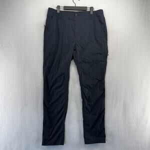 Proof Pants Men's 34 Black Straight Leg Huckberry Outdoor Hiking Zip Pockets